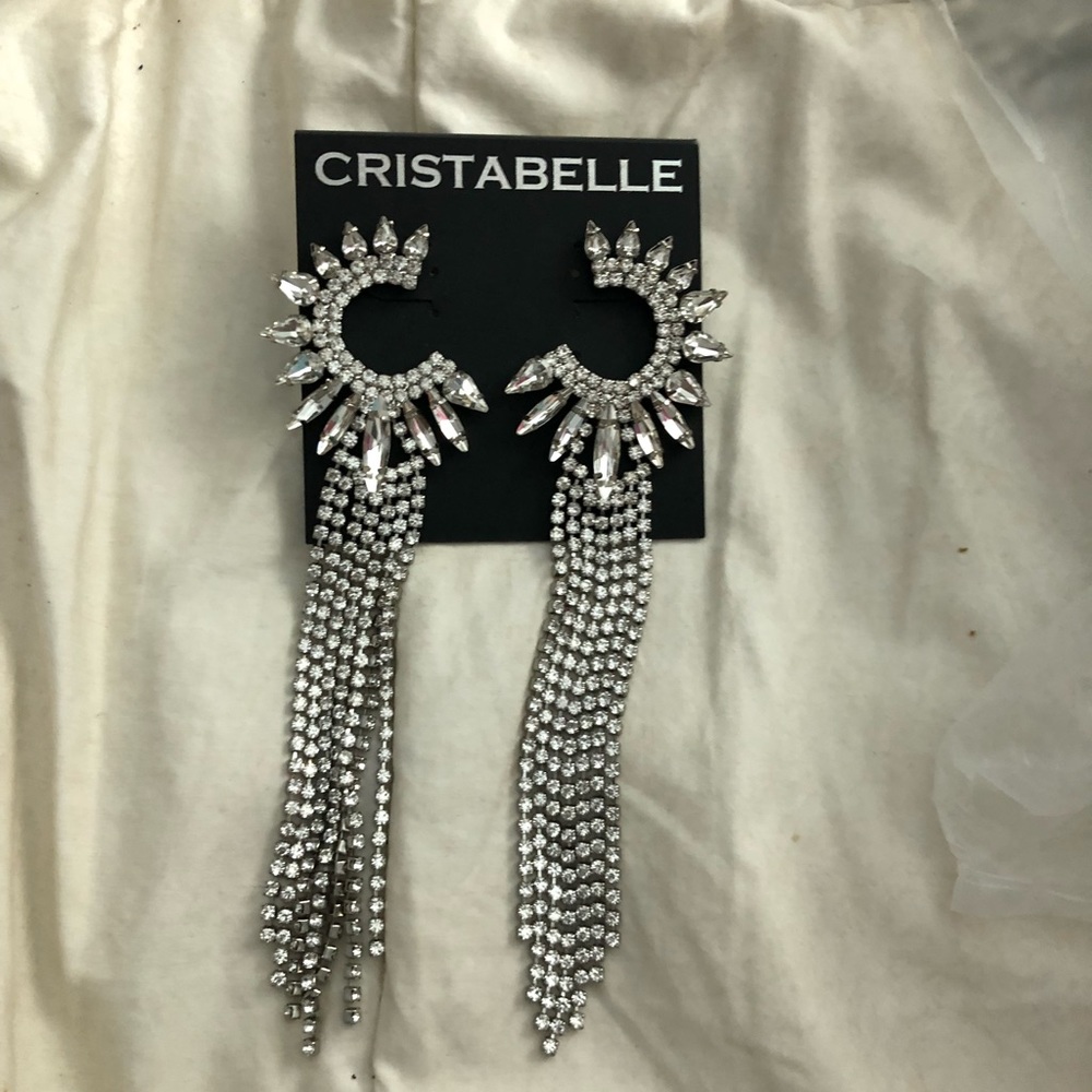 Cristabelle Dangle Crystal Chandelier Earrings